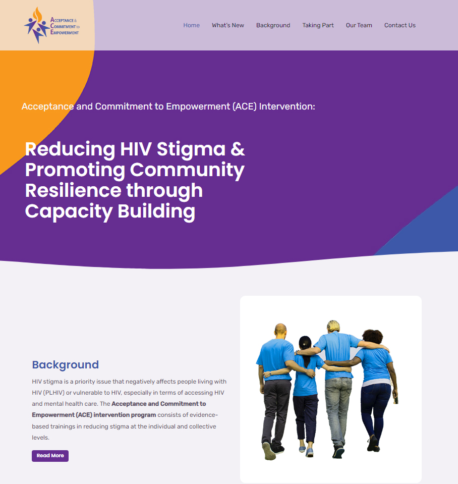 Introducing Project ACE website: Empowering Communities Through Online Training to Reduce HIV Stigma